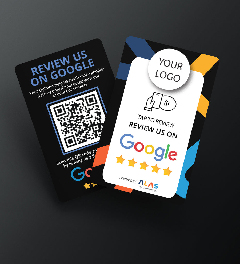 Google Review Black Card  (With Logo)